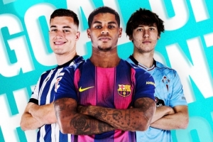 西甲4月份最佳进球候选：拉什福德、苏西奇、费尔·洛佩斯在列