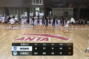 CUBAL女篮-华南理工轻取南京邮电 周彩梦17+6 陈丽钧24+12