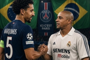 已是传奇！马尔基尼奥斯迎欧冠生涯120场 追平卡洛斯并列巴西最多