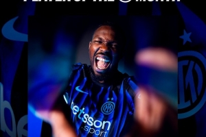 4场意甲贡献5球2助攻！官方：小图拉姆当选国米4月份最佳球员